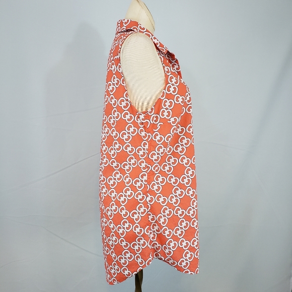 Crown & Ivy sleeveless cotton top size Medium - Picture 4 of 6